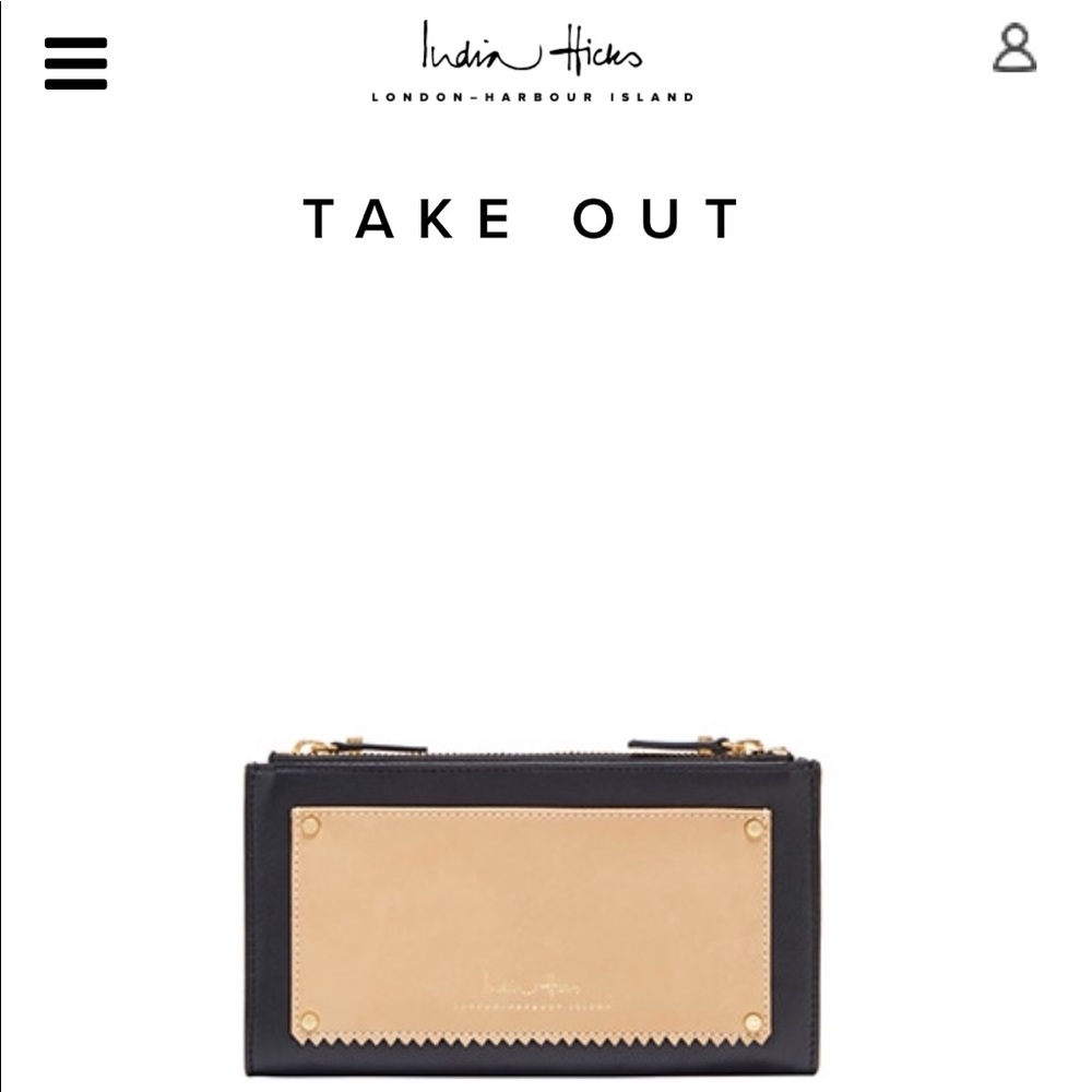 NWT India Hicks Black or Brown Take OutWallet